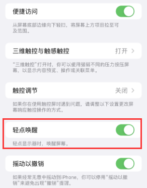 抚远苹果授权维修站分享iPhone轻点无法唤醒怎么办 