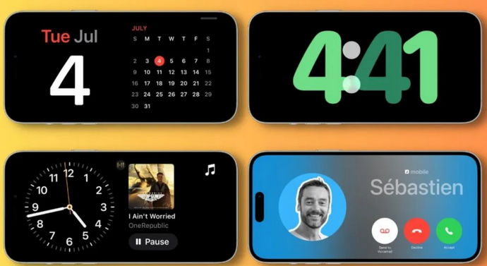抚远苹果手机维修分享iOS17横屏充电待机显示有什么好处 