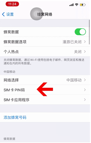 抚远苹果14维修网分享如何给iPhone14的SIM卡设置密码 