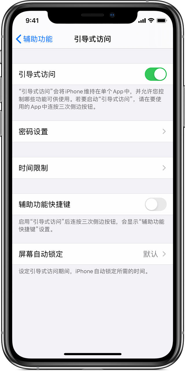 抚远苹果手机维修分享如何在 iPhone 上退出引导式访问 